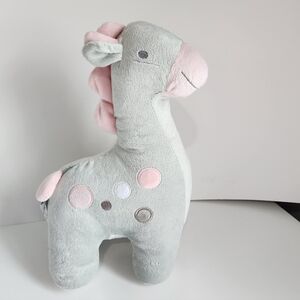 Stephan Baby  Gray Pink Giraffe 12 Inch Plush Stuffed Animal Lovey Toy 2018